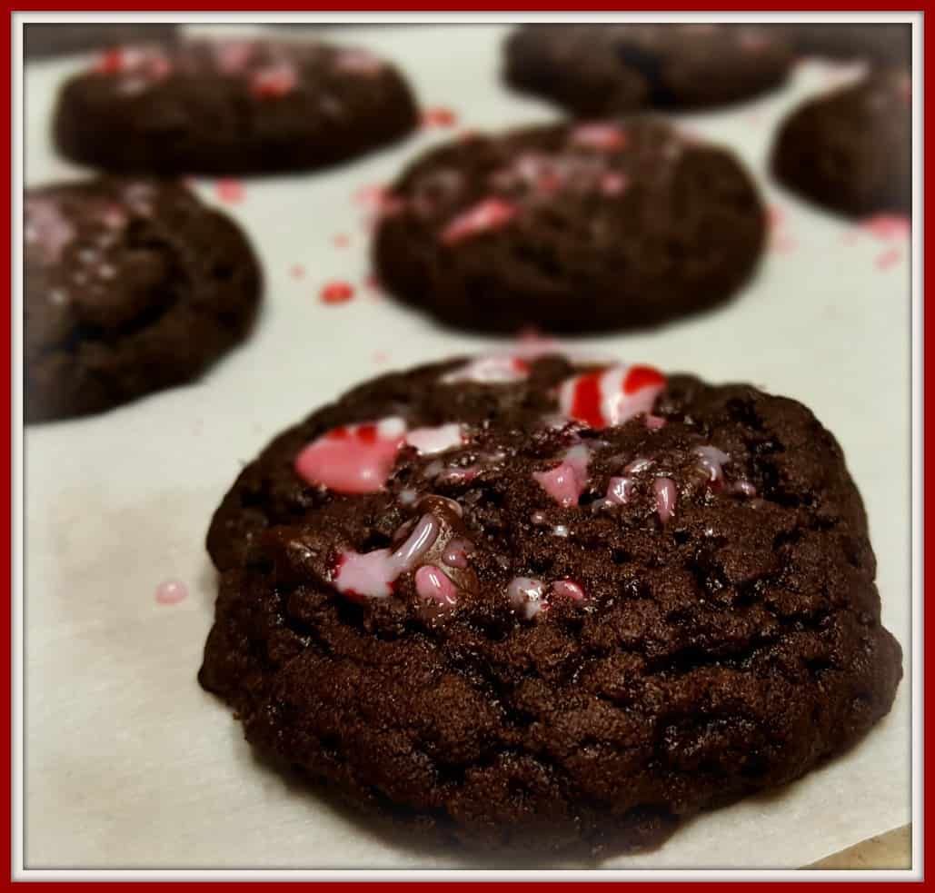 Gluten Free Peppermint Chocolate Chocolate Chip Cookies