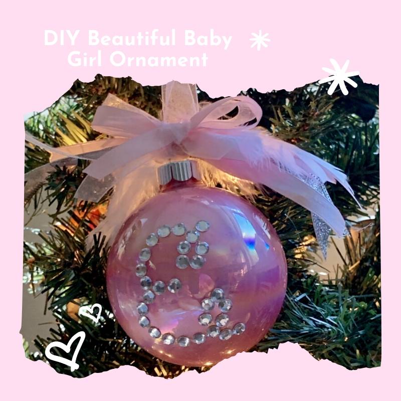 DIY Beautiful Baby Girl Christmas Ornament #sponsoredpost #DecoArt #ExtremeSheen from www.thisautoimmunelife.com #Christmasornament