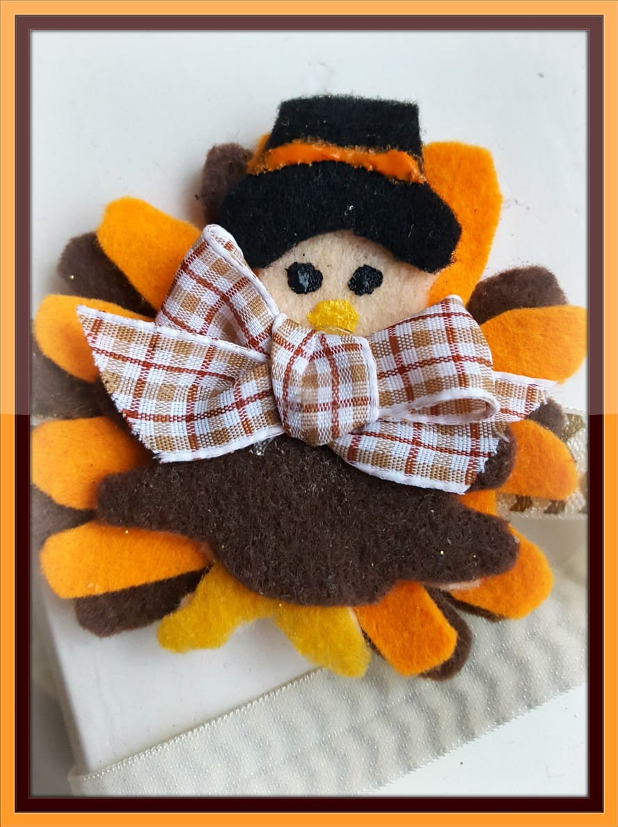 Thanksgiving Turkey Head Band for the October Pinterest Challenge from www.thisautoimmunelife.com #Thanksgiving #Turkey #headband